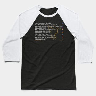 CEASEFIRE: Say ¿Qué? Top Ten Spoken (Israel) Baseball T-Shirt